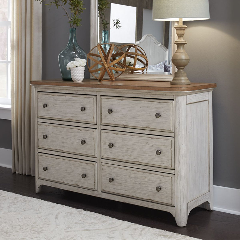 Gracie Oaks Rhapsody Mcgary 6 Drawer Double Dresser Wayfair